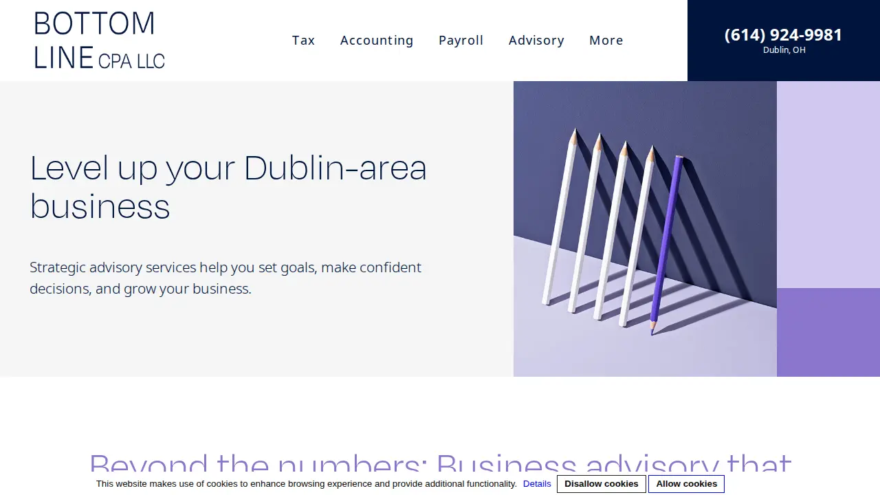 Bottom Line CPA page
