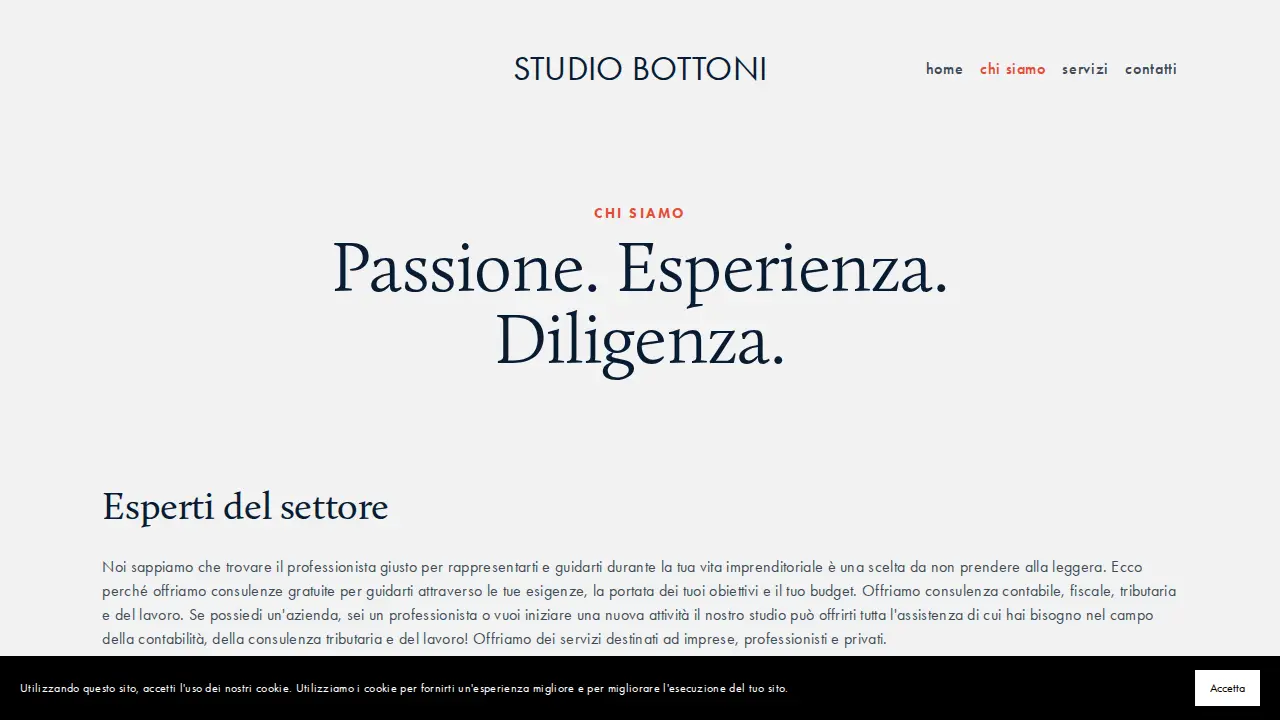 Studio contabile Bottoni page