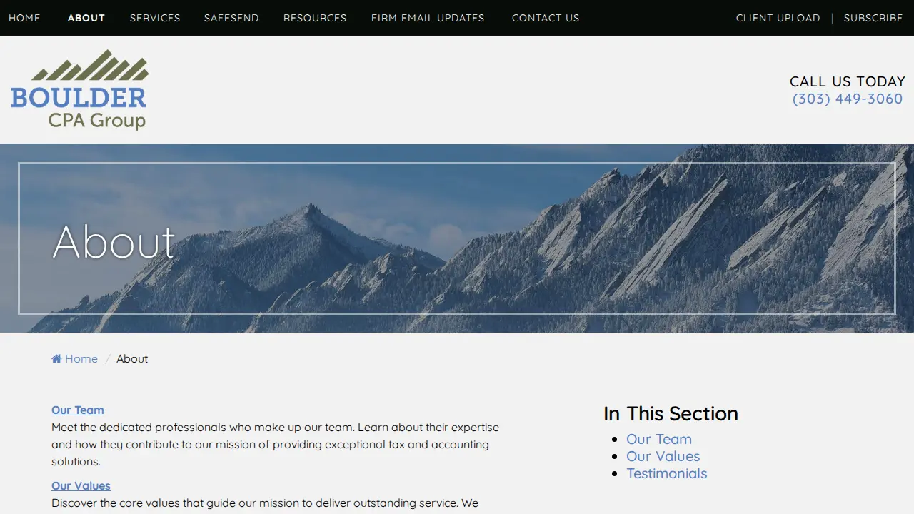 Boulder CPA Group page