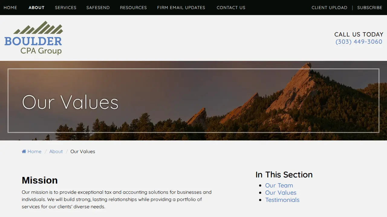 Boulder CPA Group page