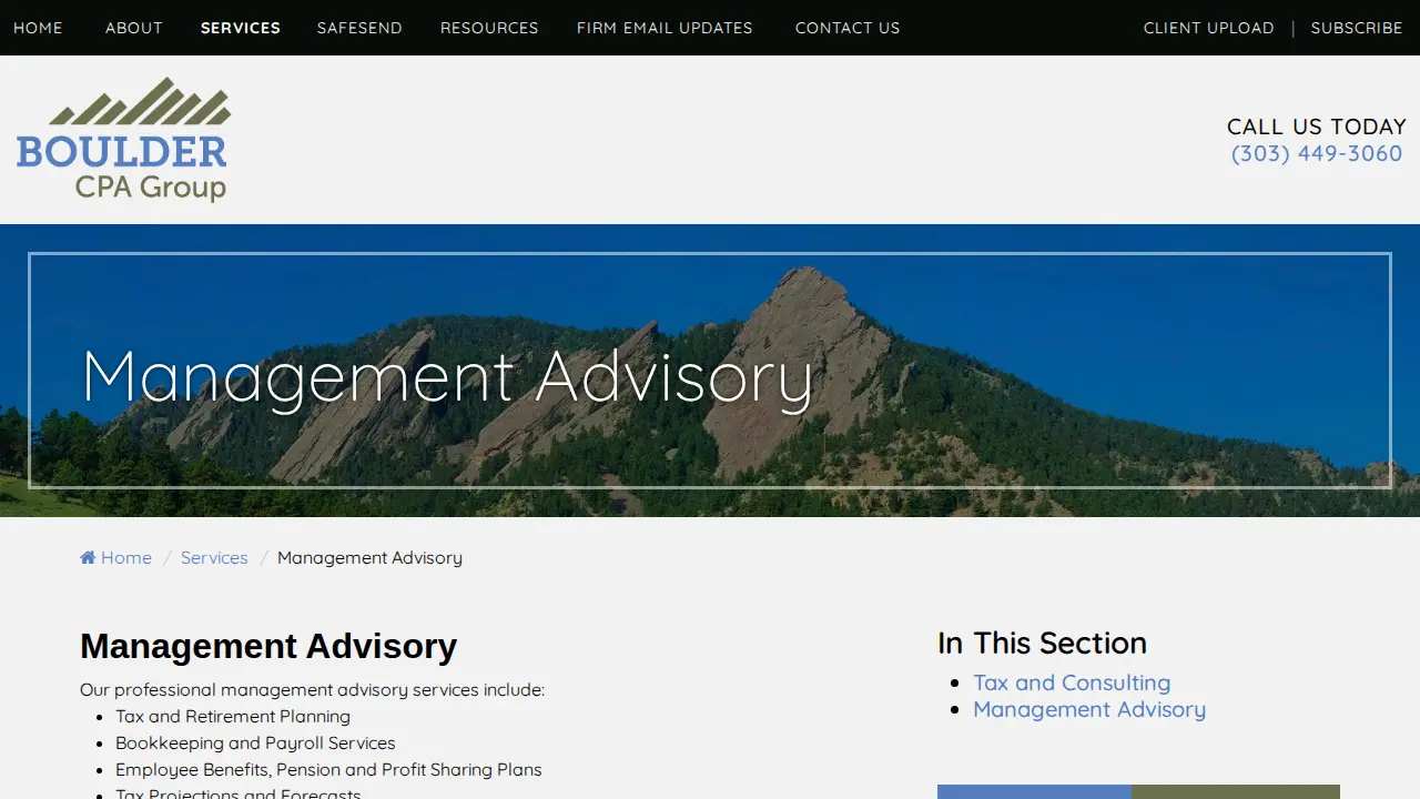 Boulder CPA Group page