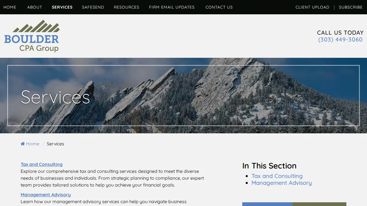 Boulder CPA Group page