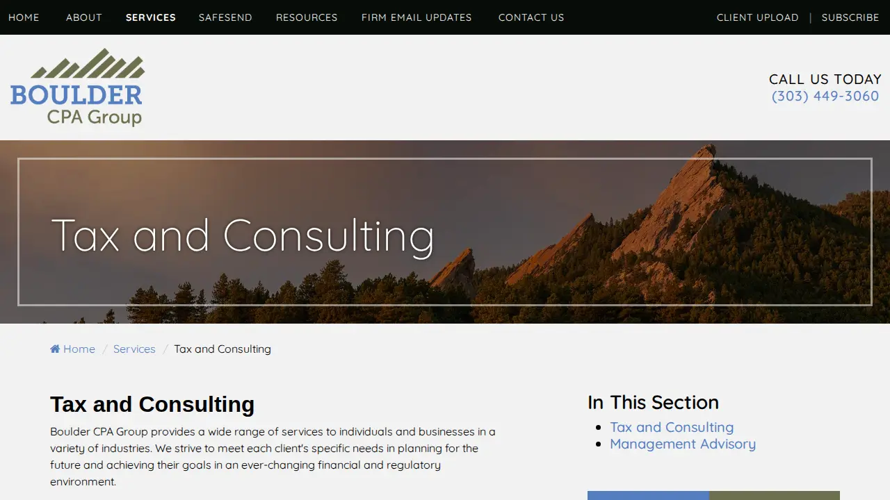 Boulder CPA Group page