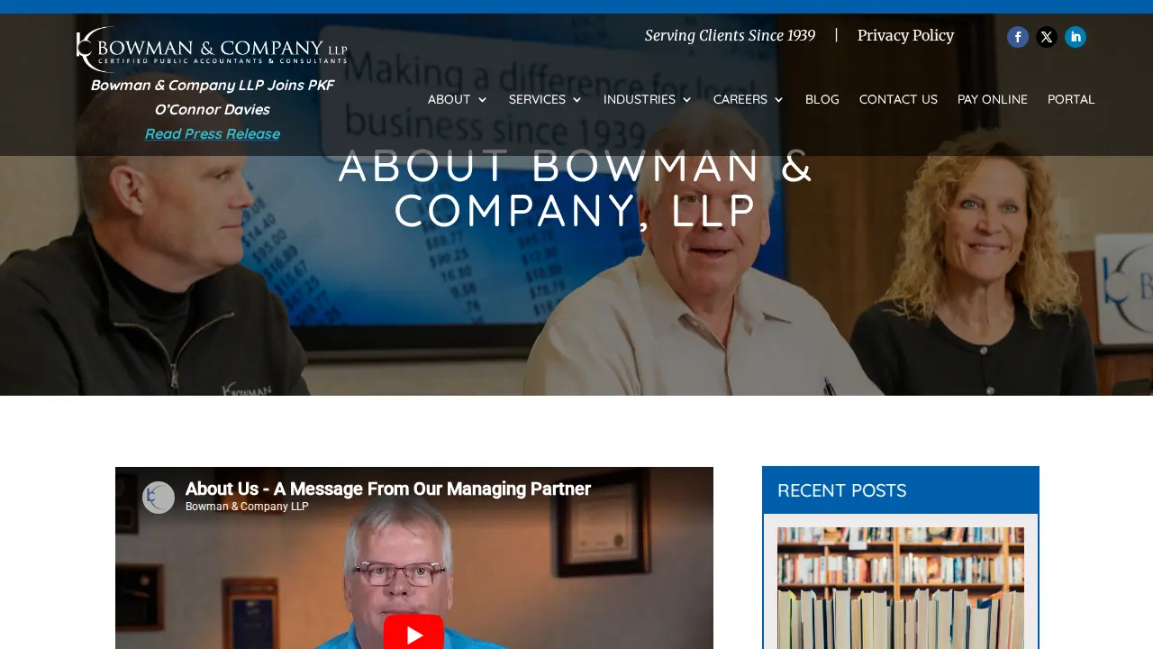 Bowman & Co page