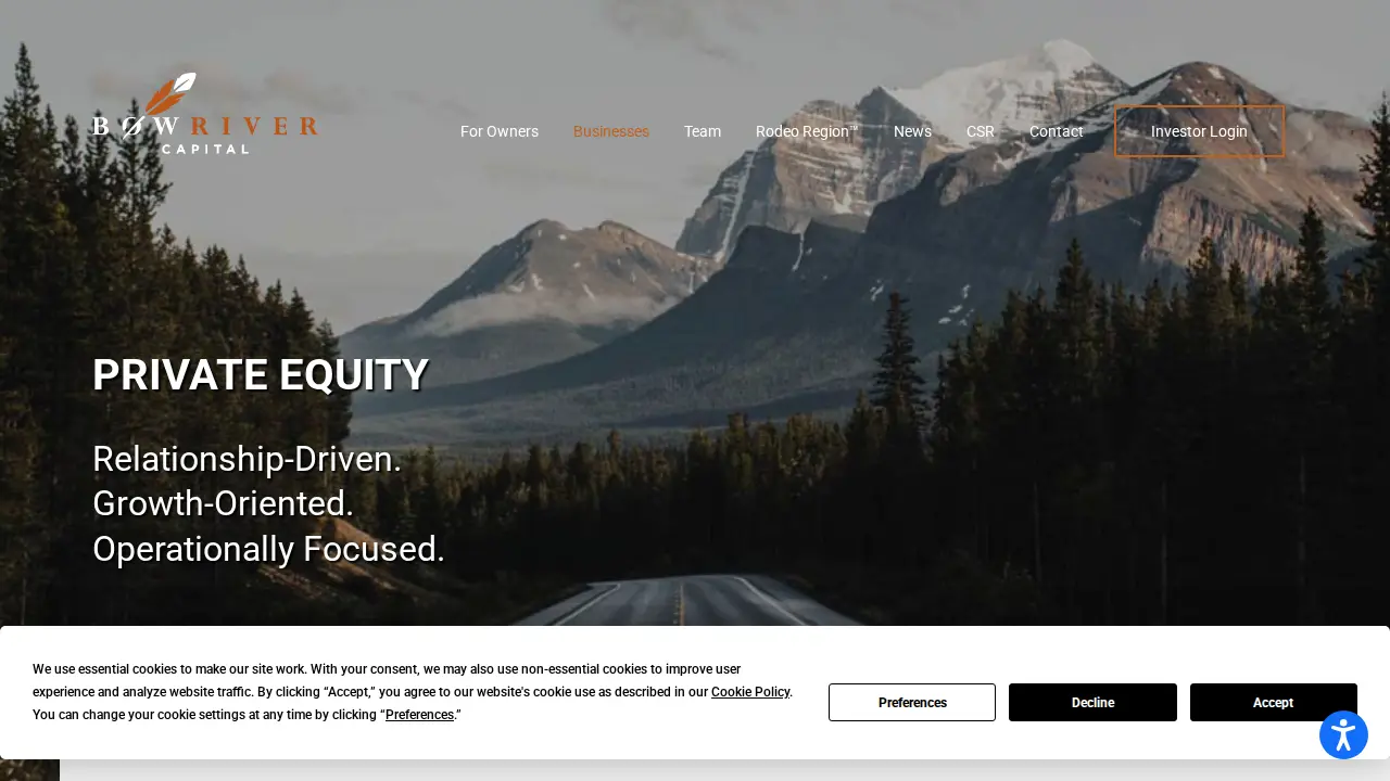 Bow River Capital page