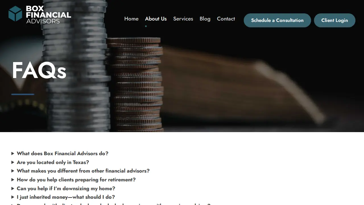 Box Financial Advisors, LLC page
