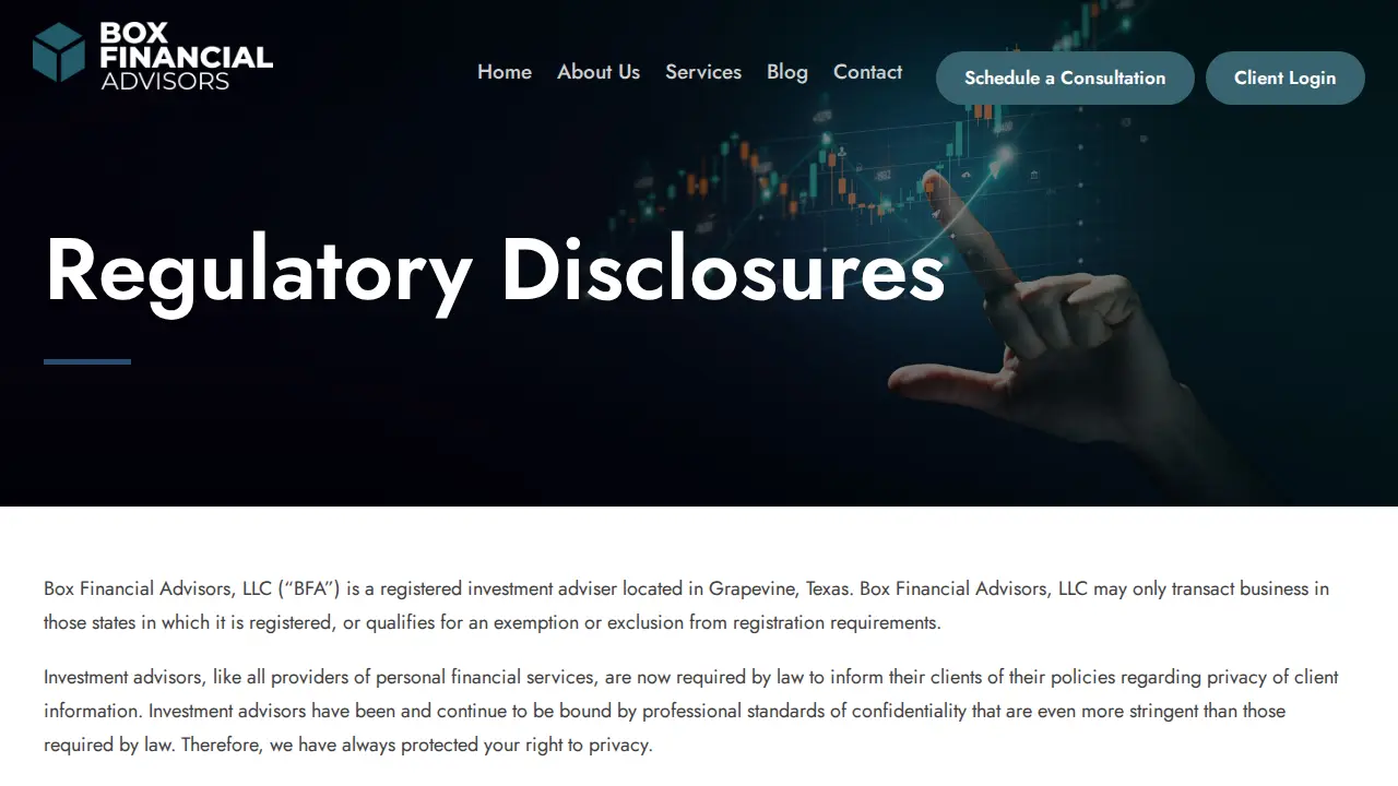 Box Financial Advisors, LLC page