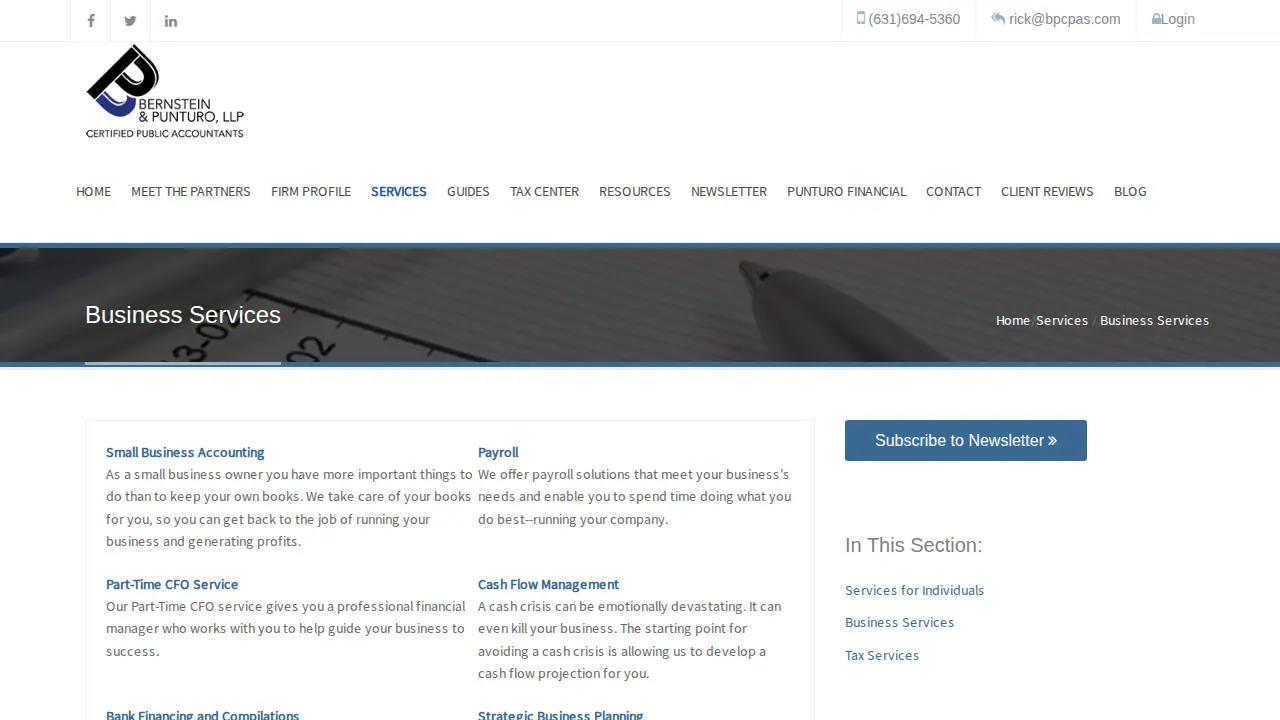 Bernstein & Punturo LLP page