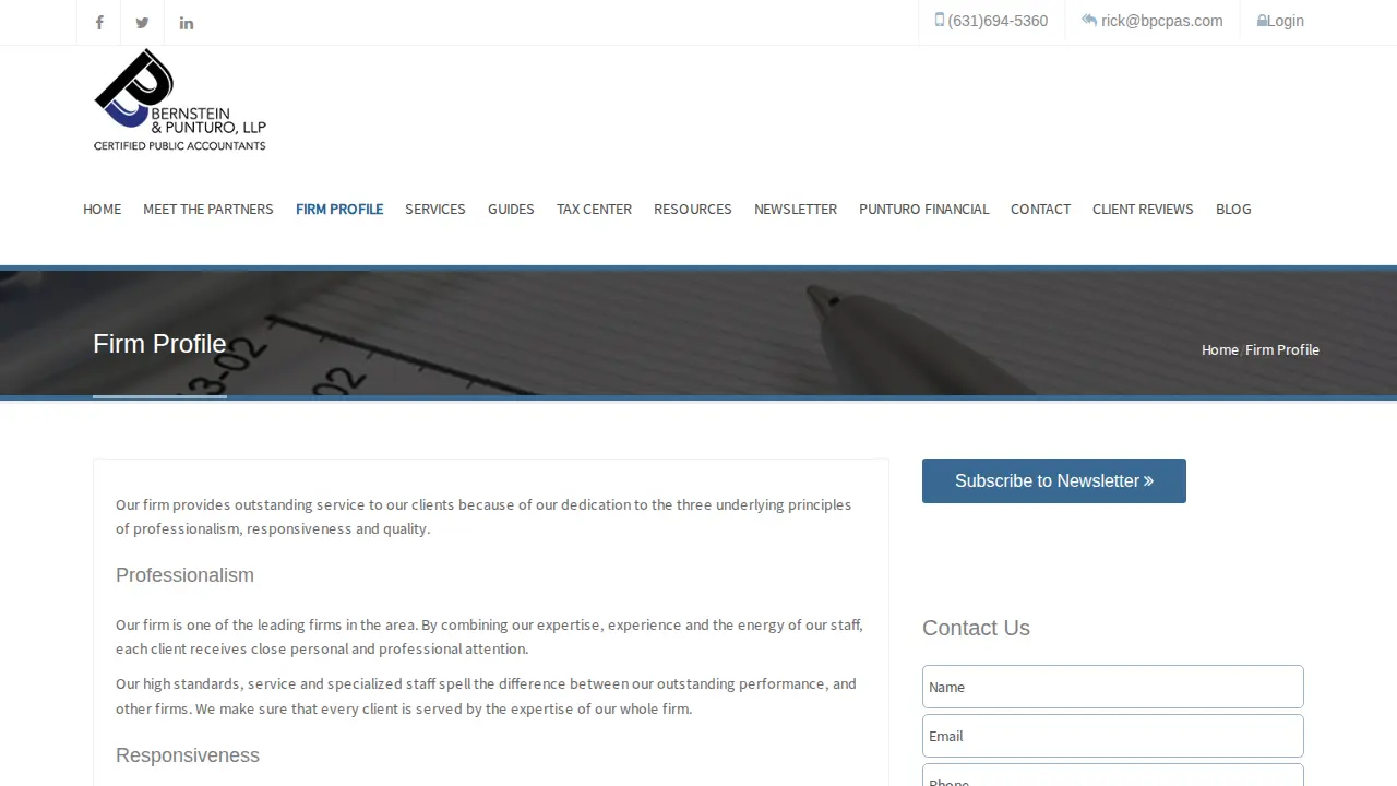 Bernstein & Punturo LLP page