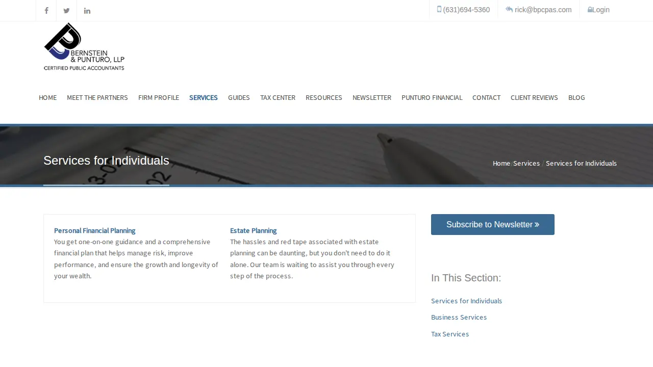 Bernstein & Punturo LLP page