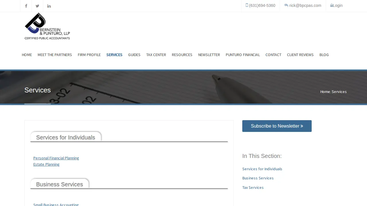 Bernstein & Punturo LLP page