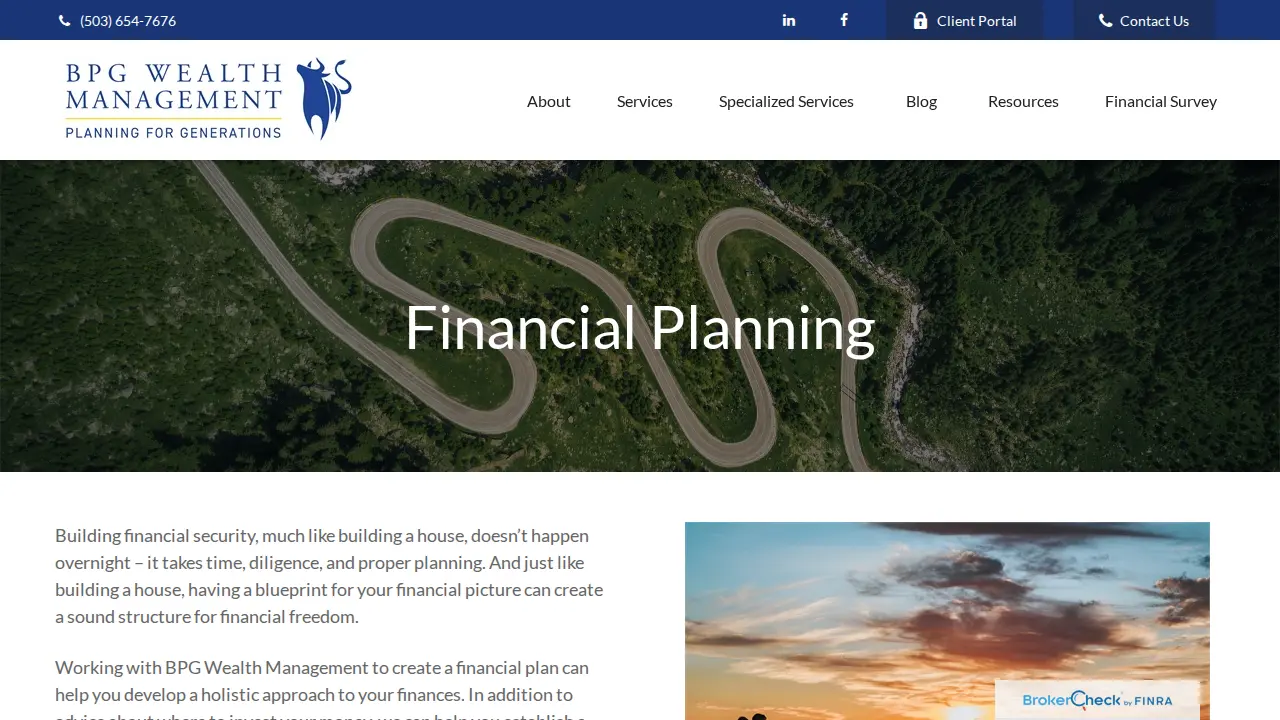 BPG Wealth Management page