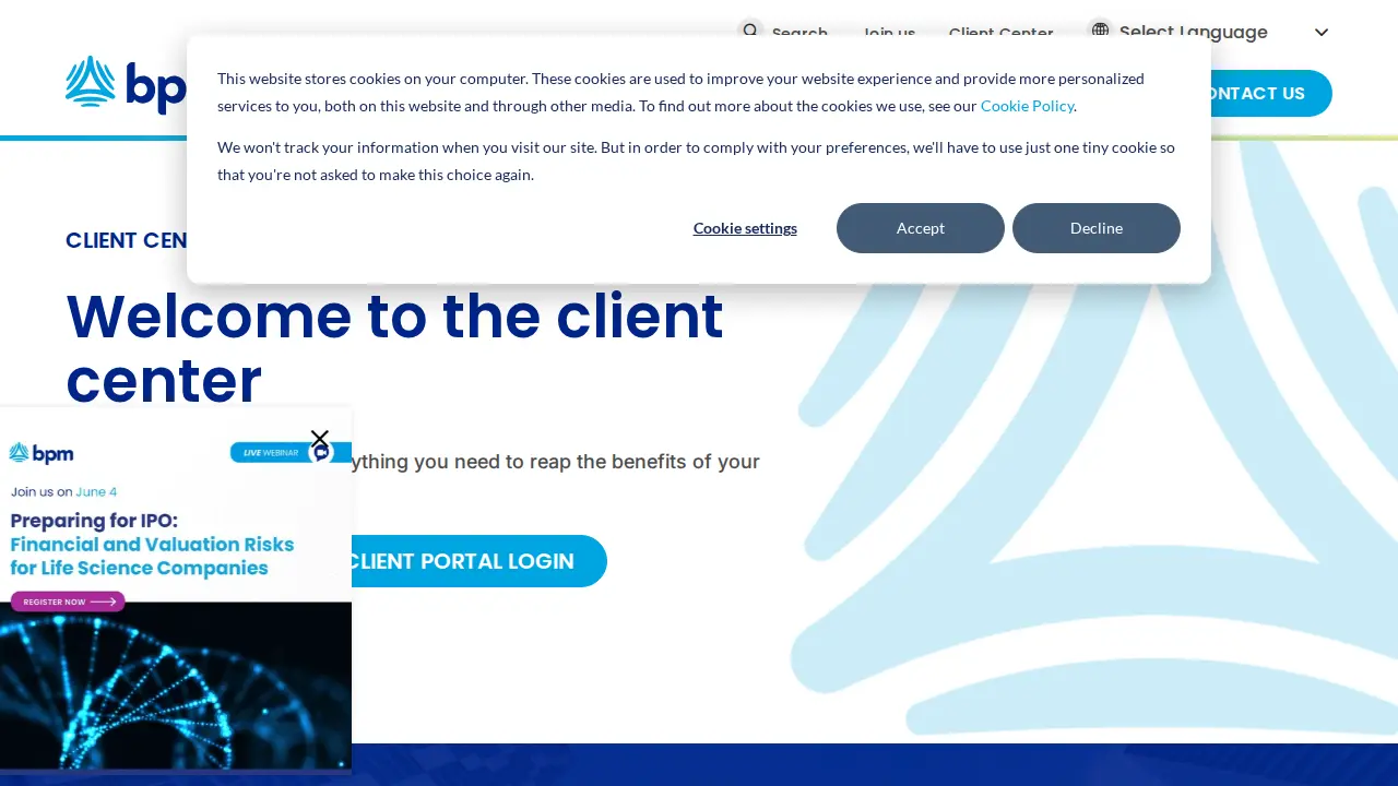 BPM LLP page