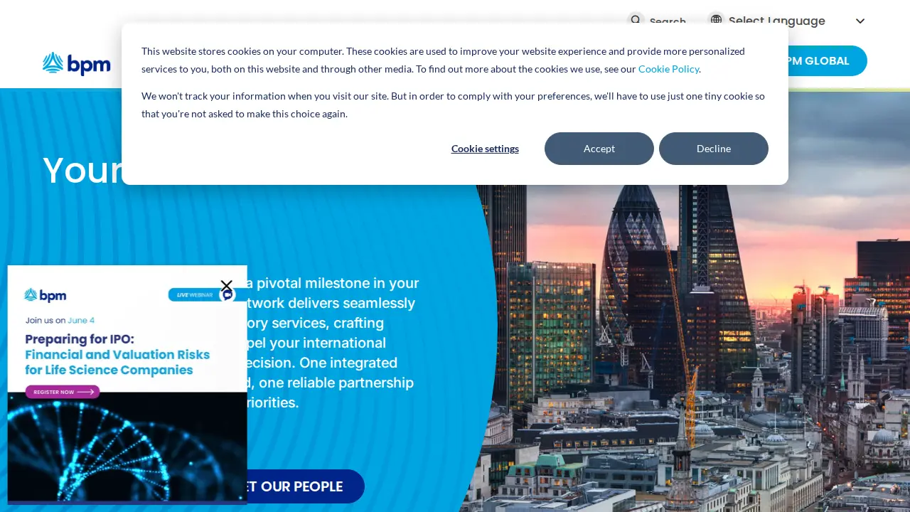 BPM LLP page