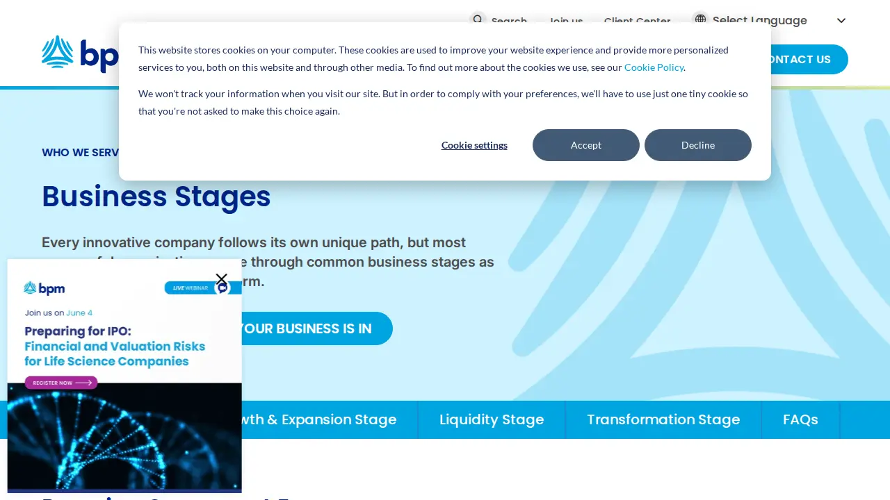 BPM LLP page