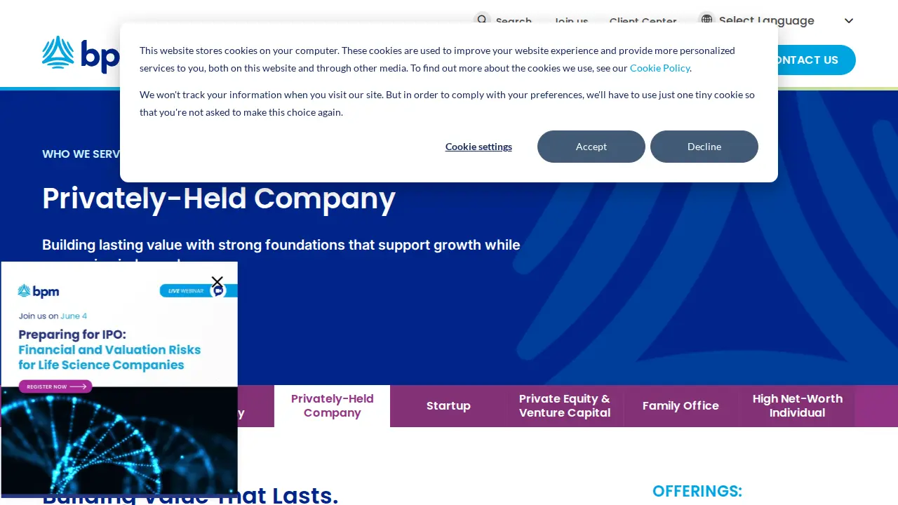 BPM LLP page