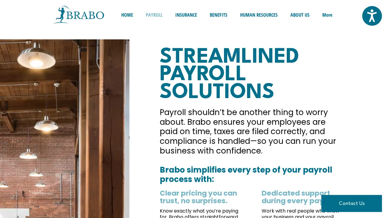 Brabo Payroll page