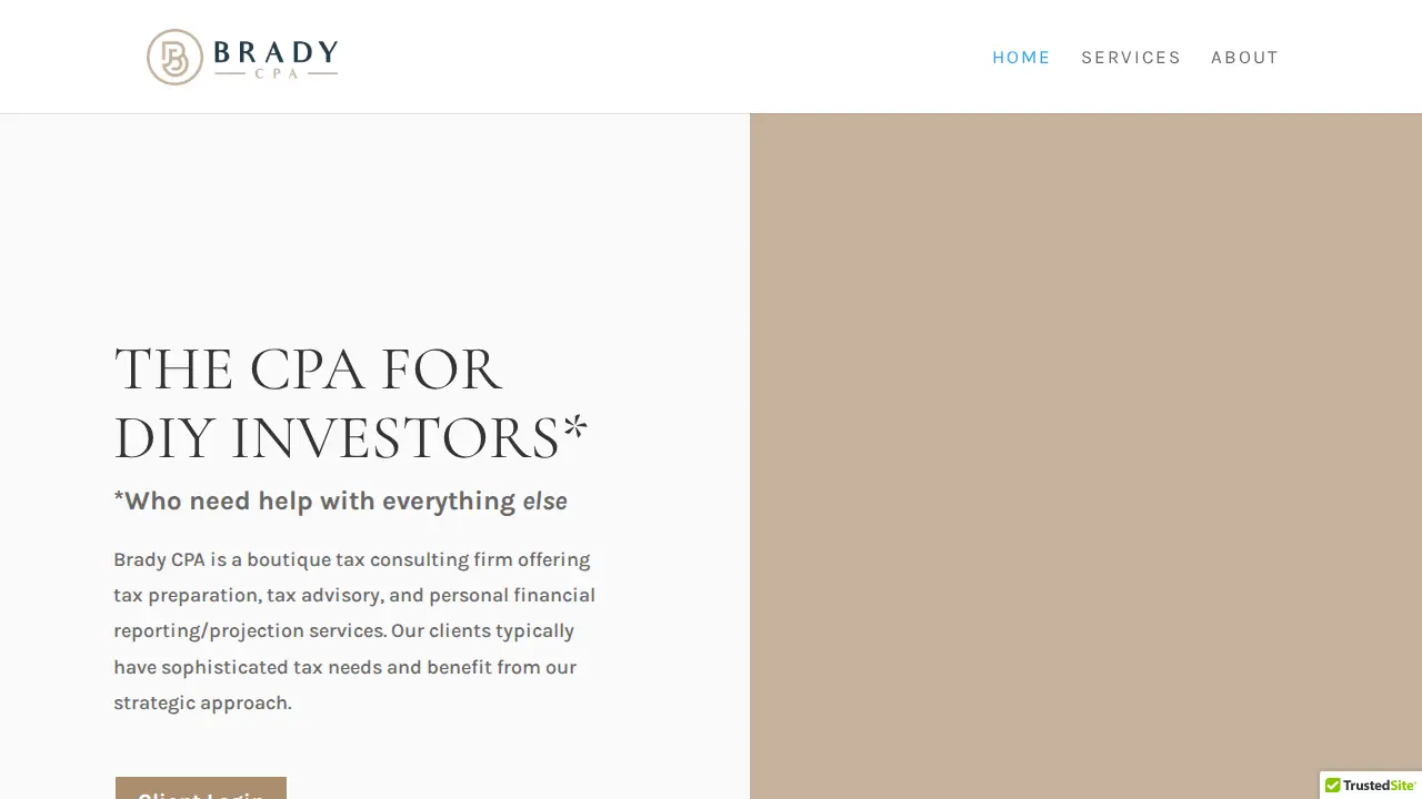 Brady CPA website
