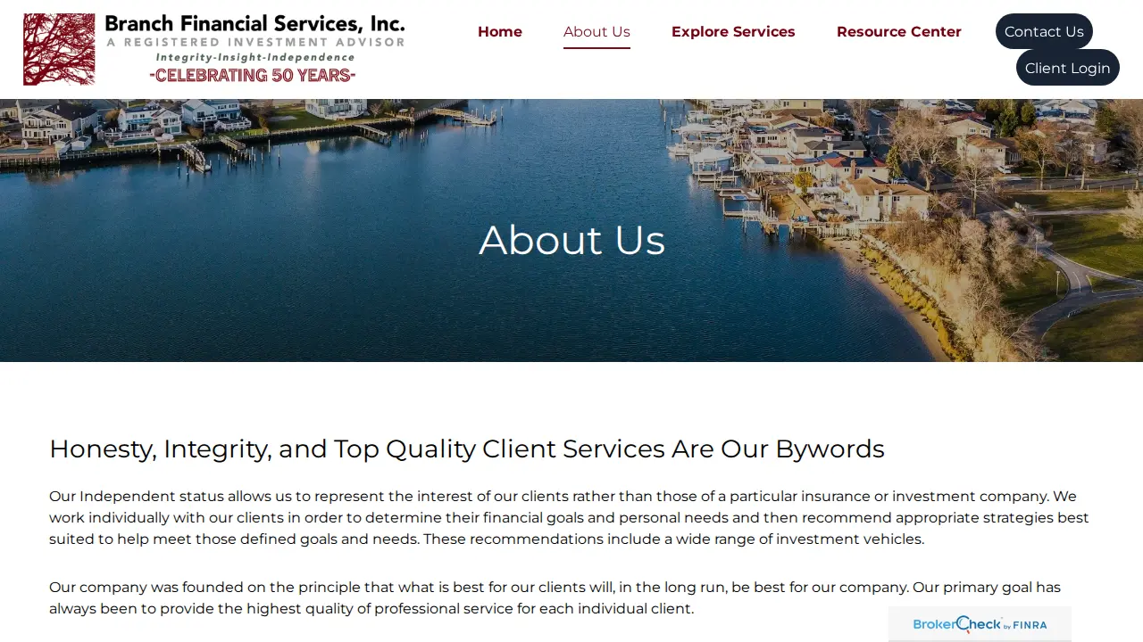 Branch Financial Services, Inc page