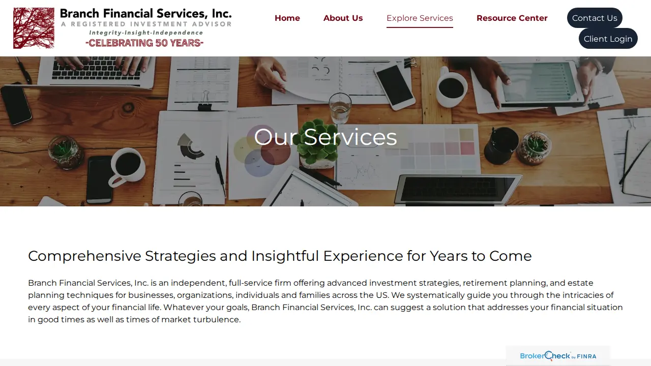 Branch Financial Services, Inc page