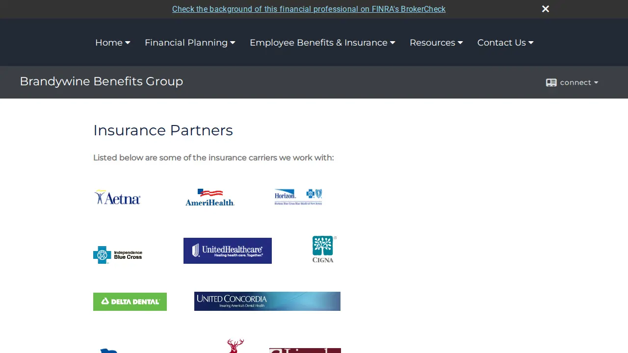 Brandywine Benefits Group page
