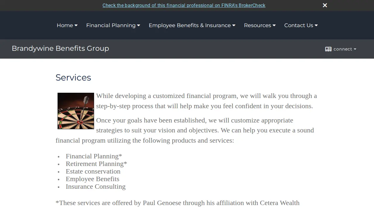 Brandywine Benefits Group page