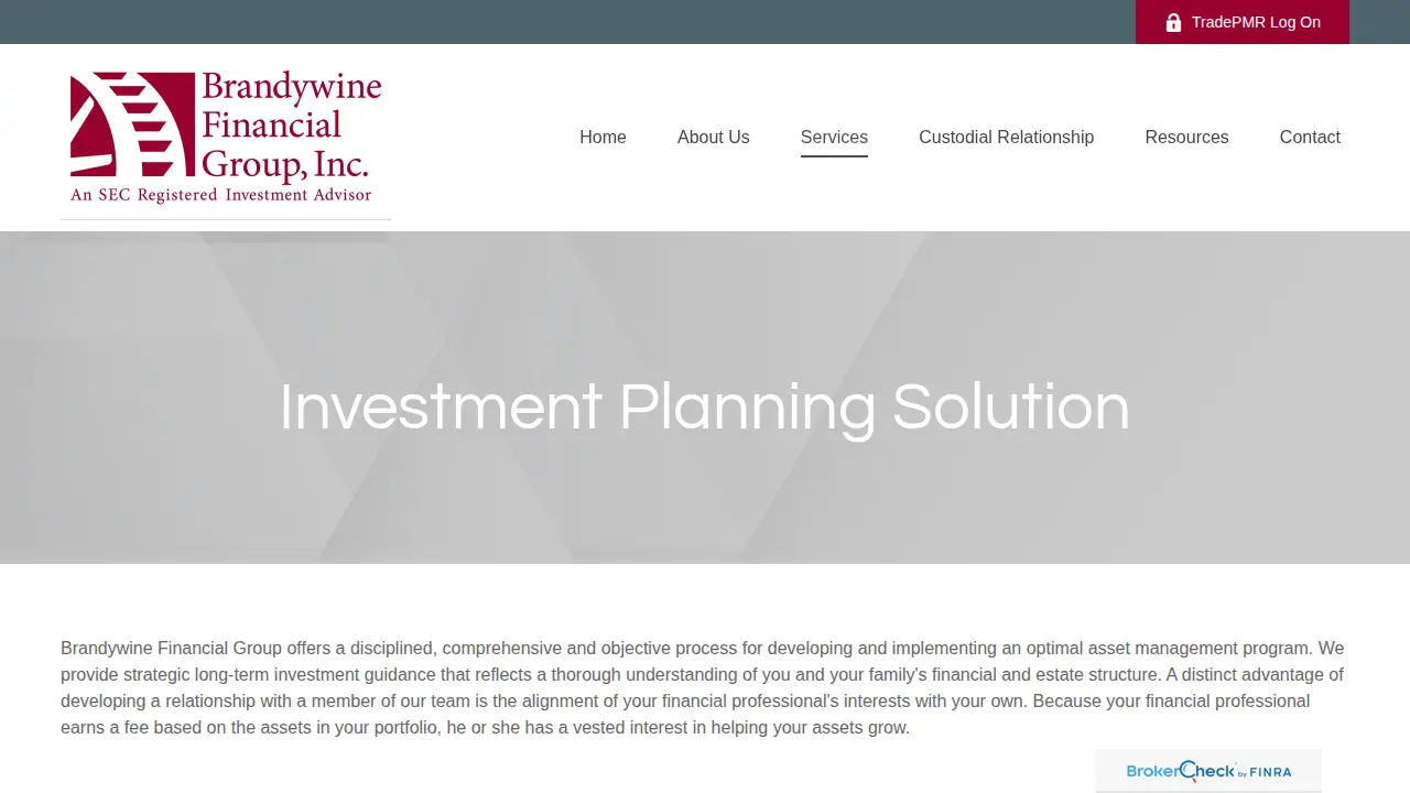 Brandywine Financial Group, Inc. page