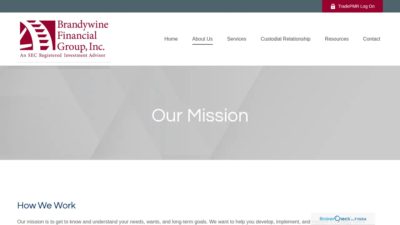 Brandywine Financial Group, Inc. page