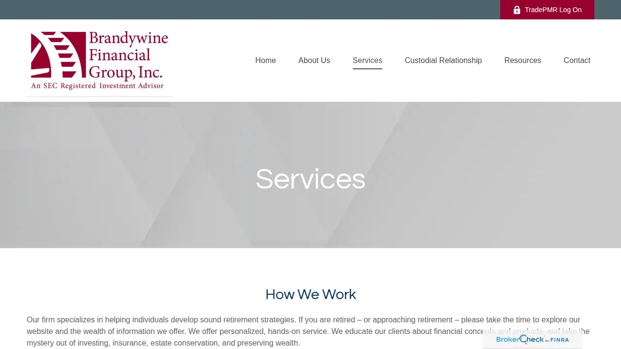 Brandywine Financial Group, Inc. page