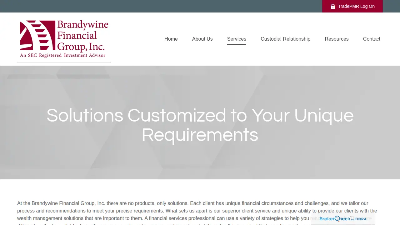 Brandywine Financial Group, Inc. page