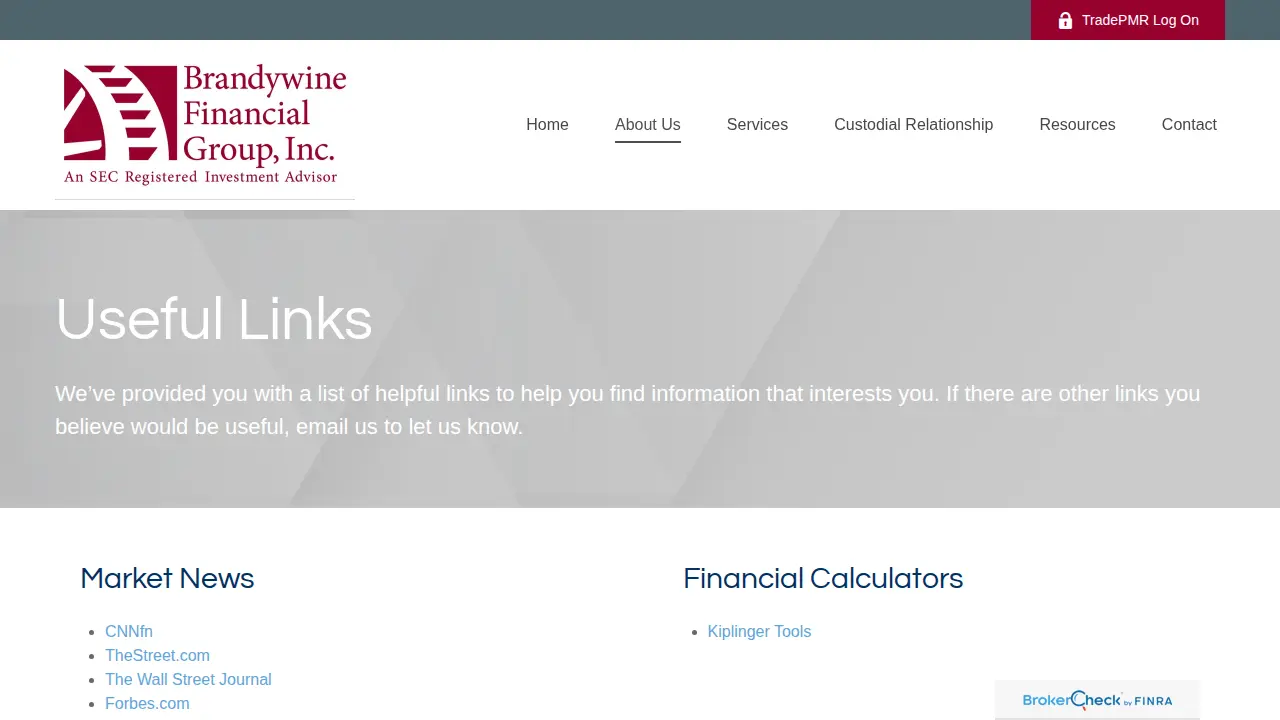 Brandywine Financial Group, Inc. page