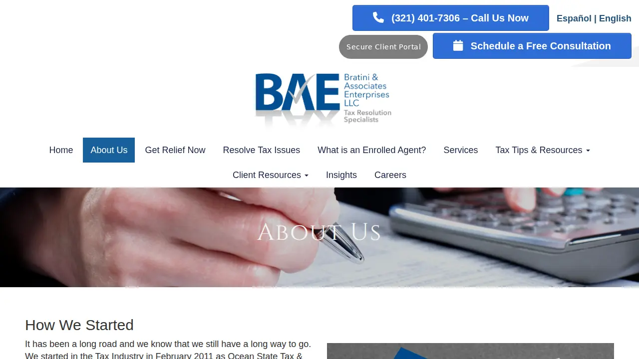 Bratini & Associates Enterprises LLC page