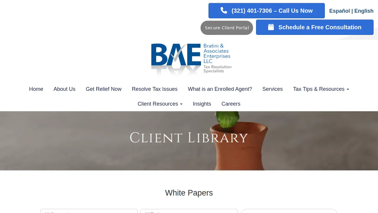 Bratini & Associates Enterprises LLC page