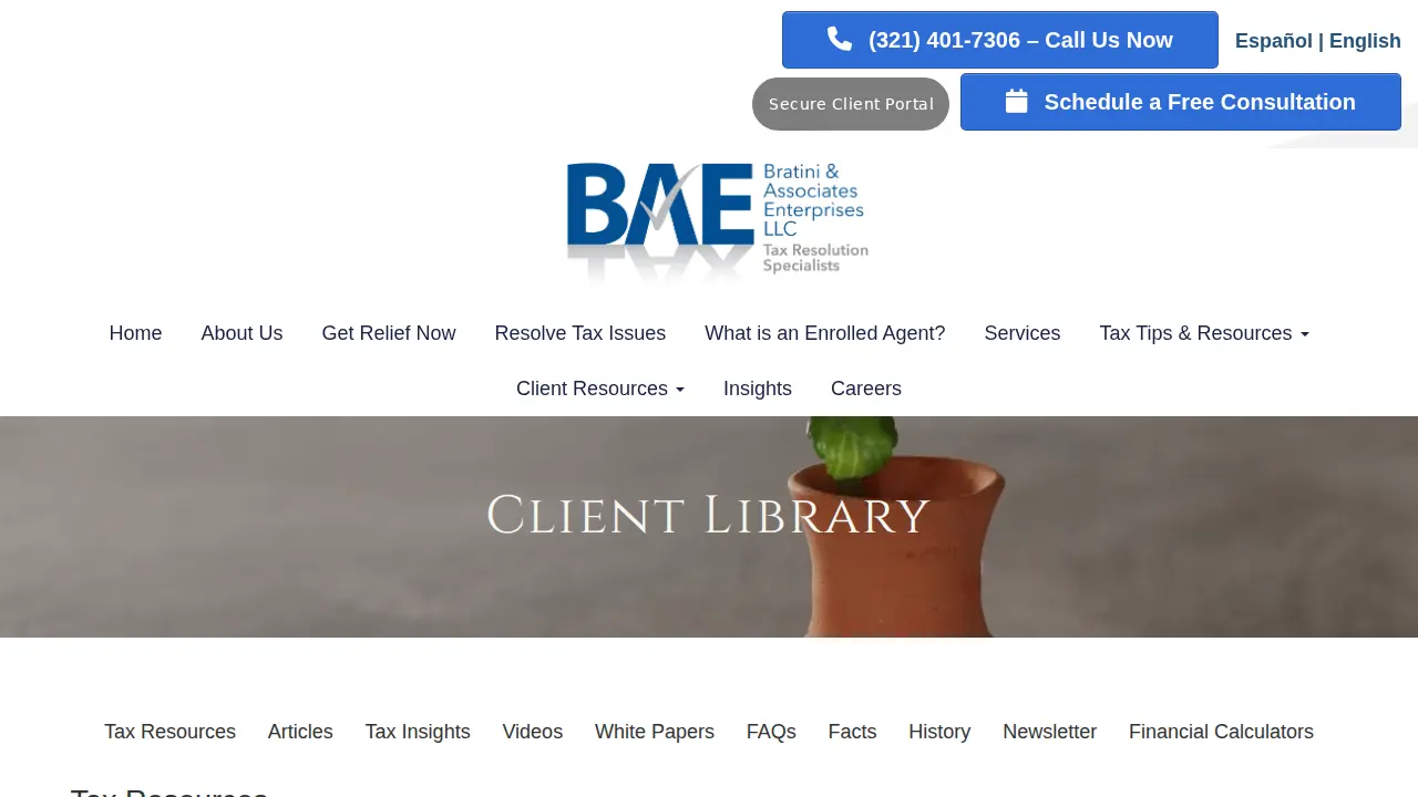 Bratini & Associates Enterprises LLC page