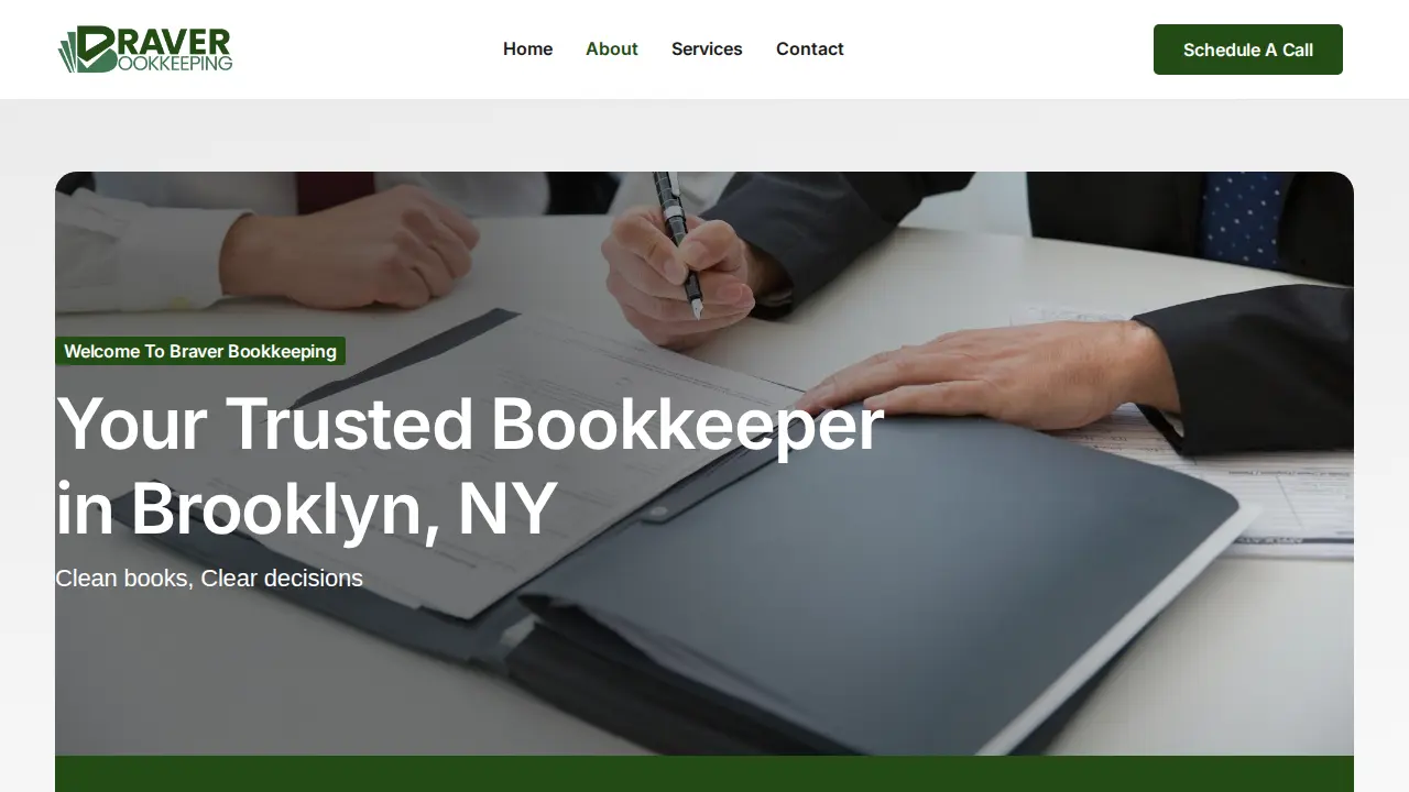 Braver Bookkeeping page