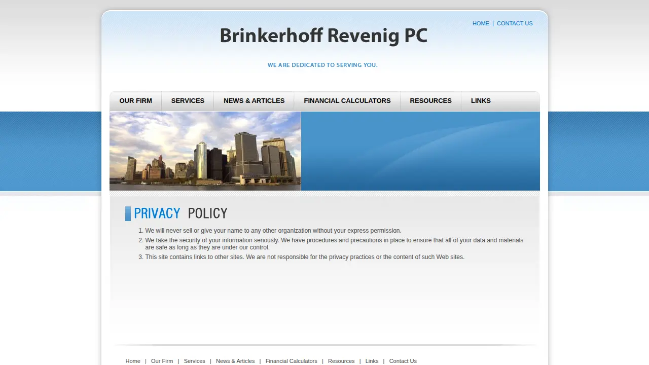 Brinkerhoff Revenig & Corrigan page