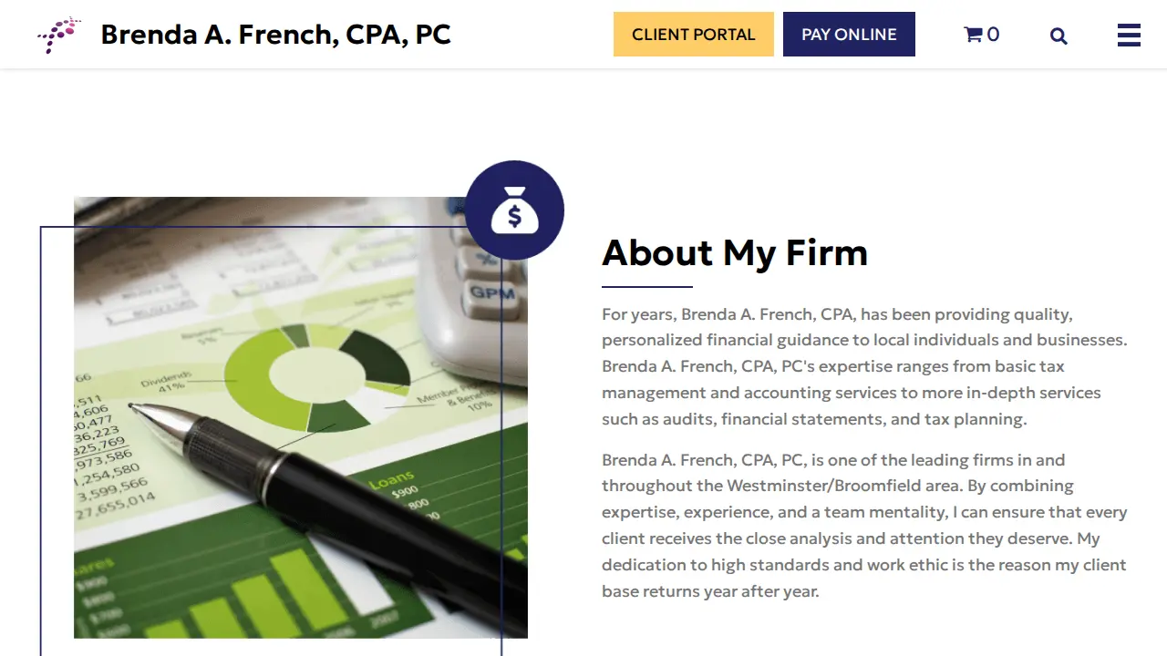 Brenda A. French, CPA, PC page