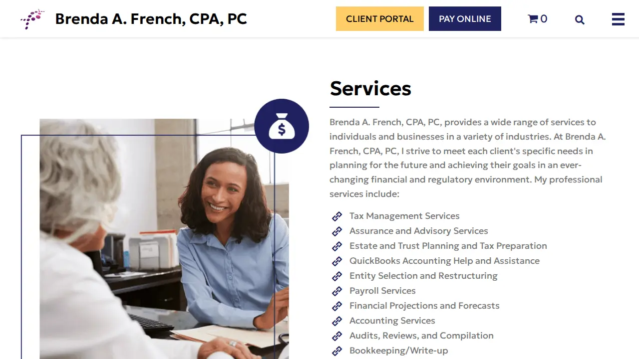 Brenda A. French, CPA, PC page