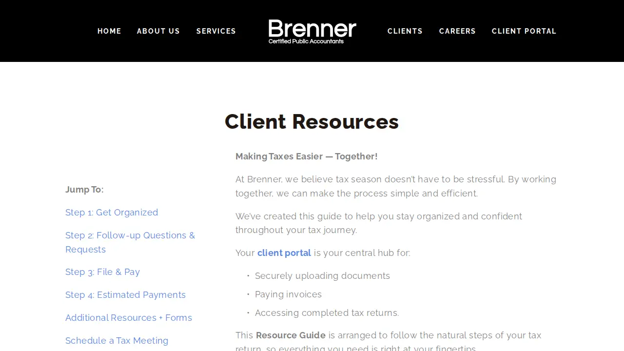 Brenner & Company, LLP page