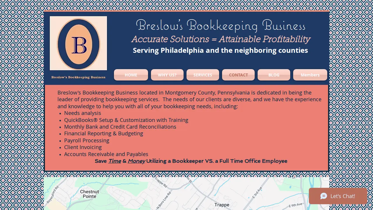 Breslow's Bookkeeping Business of Collegeville page