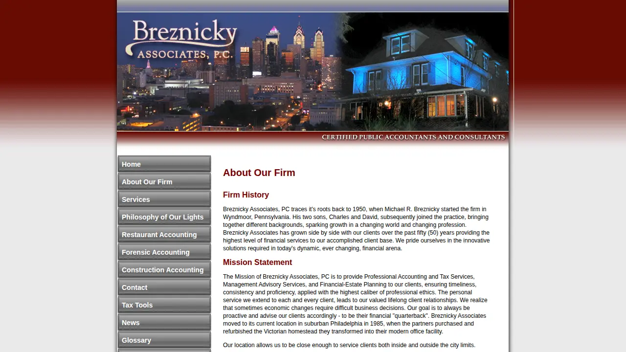 Breznicky Associates PC page