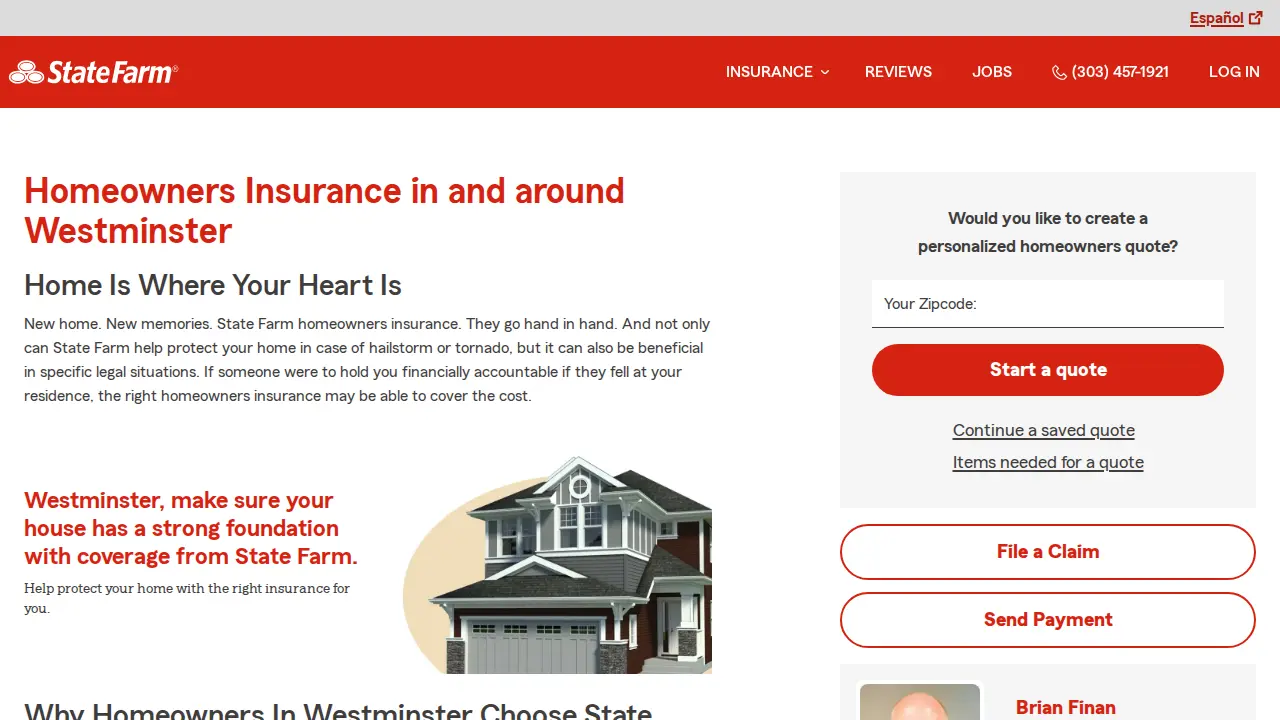 Brian Finan - State Farm Insurance Agent page