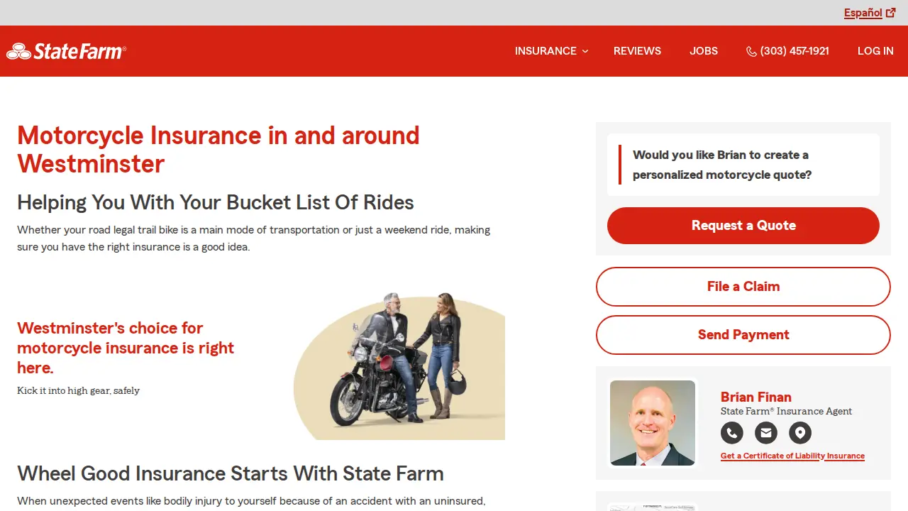 Brian Finan - State Farm Insurance Agent page