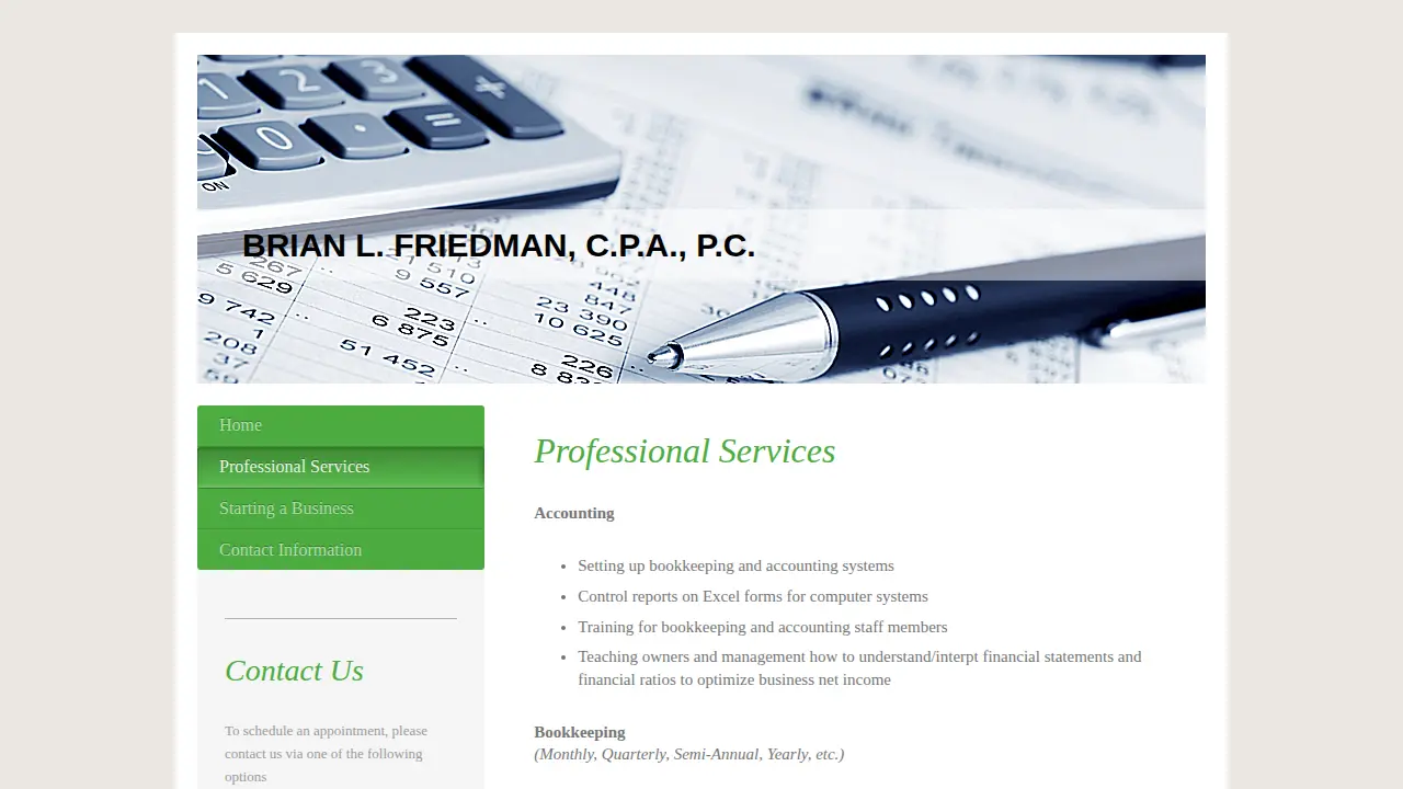 Friedman Brian L Cpa page