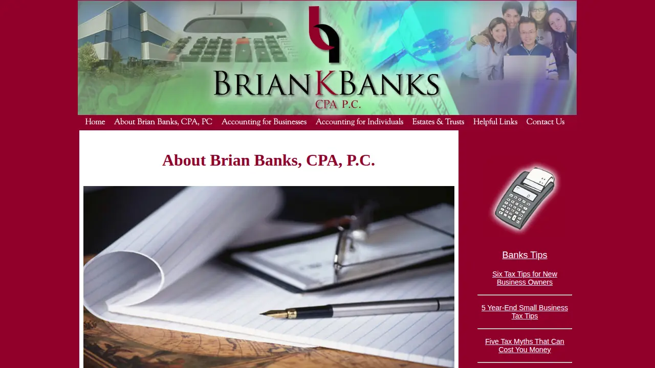 Brian K. Banks, CPA P.C. page