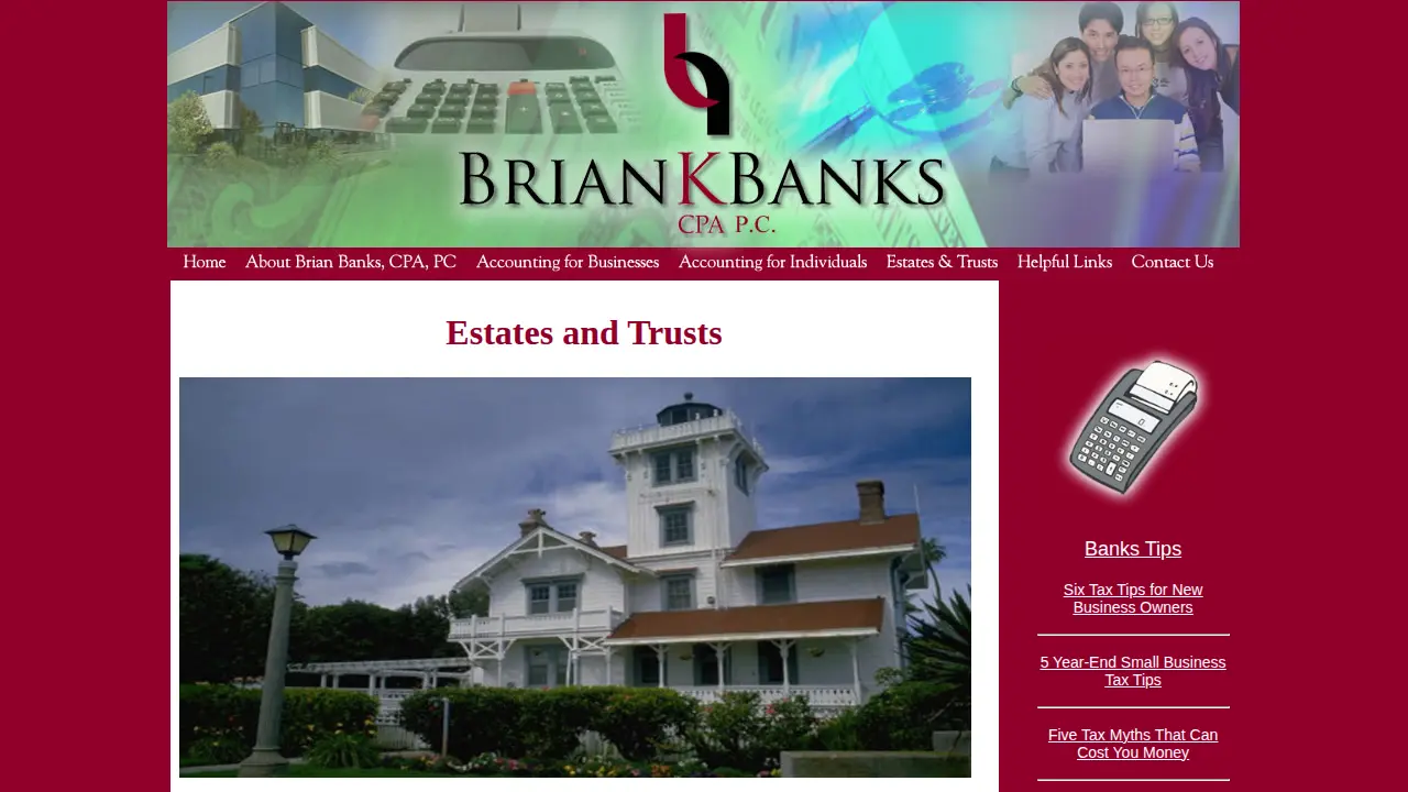 Brian K. Banks, CPA P.C. page