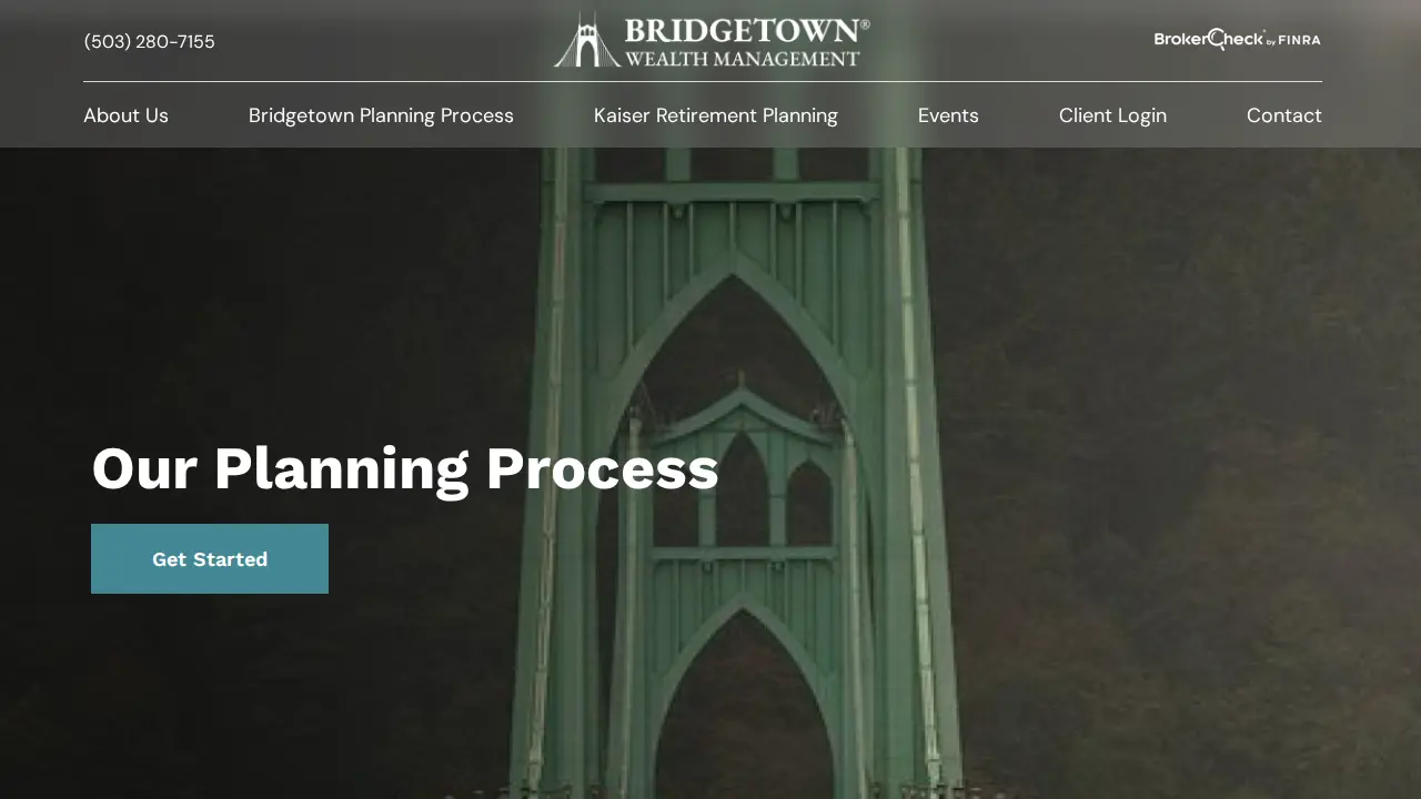 Bridgetown Wealth Management page