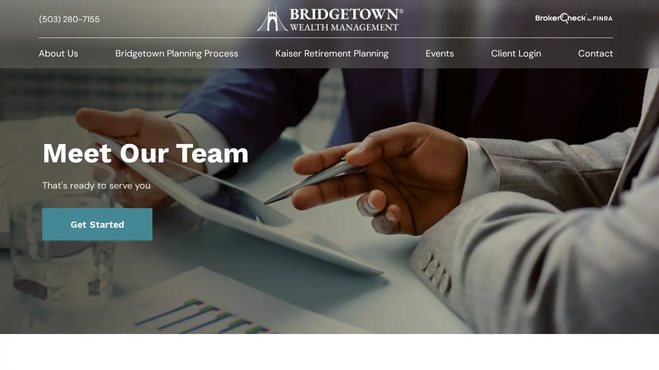Bridgetown Wealth Management page