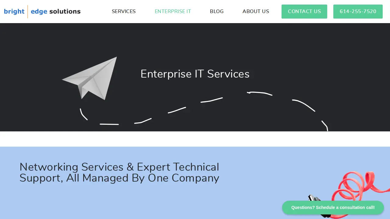 Bright Edge Solutions page