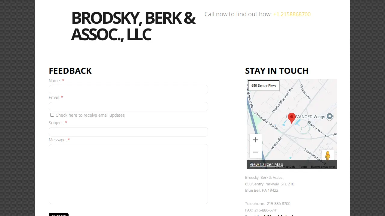 Brodsky Berk & Associates LLC page